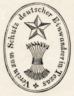 The Society for the Protection of German Emigrants in Texas, also known as the Mainzer Adelsverein. Public domain.
